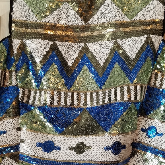 Do & Be Sequined Crop Top. Sz M - Picture 2 of 7